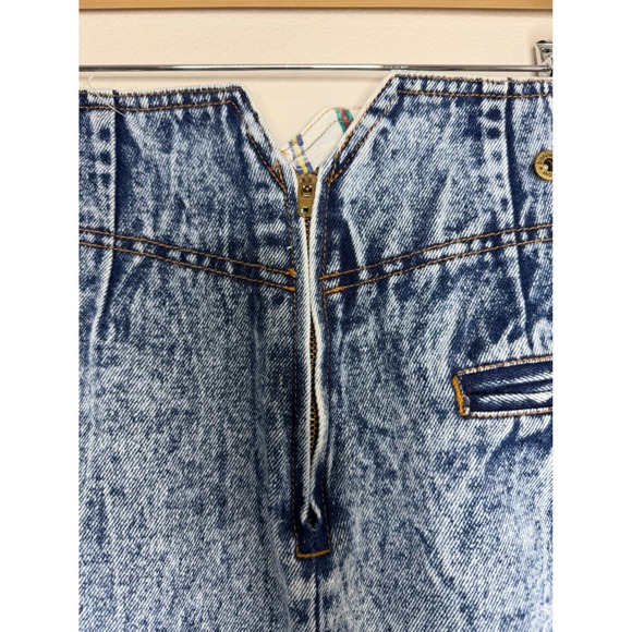 Bonjour Vintage Blue Stonewashed Denim Maxi Skirt Sz 10 - Picture 4 of 8